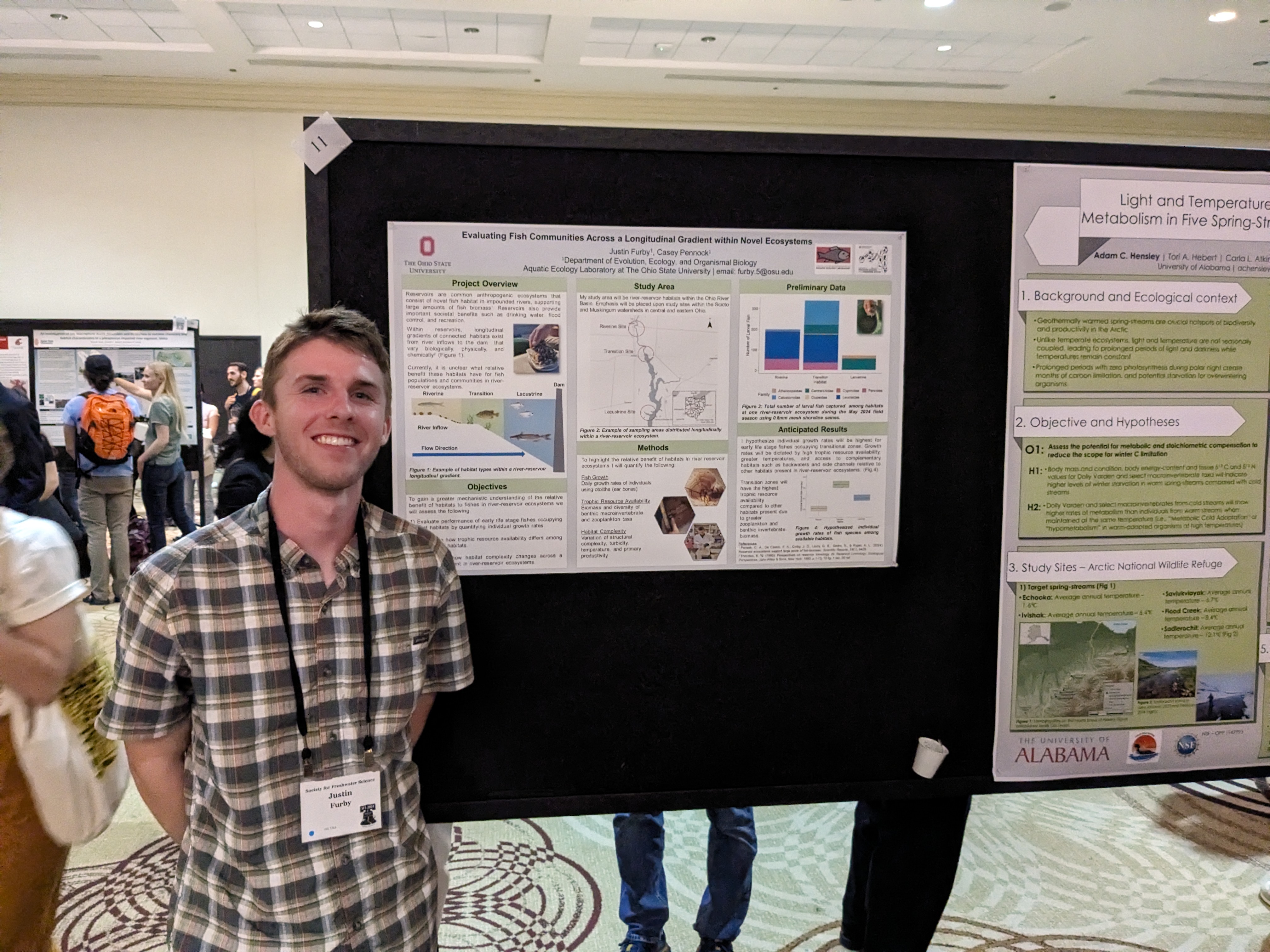 Justin Furby Presenting his poster at SFS 2024