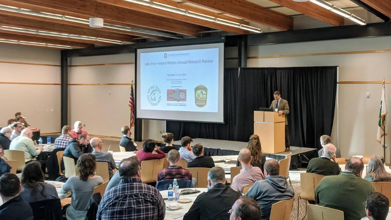 Stu Ludsin presenting at Research Review 2019