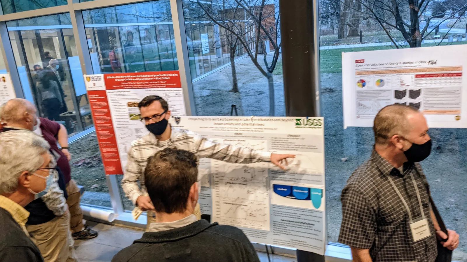 Keith Shane presenting his poster