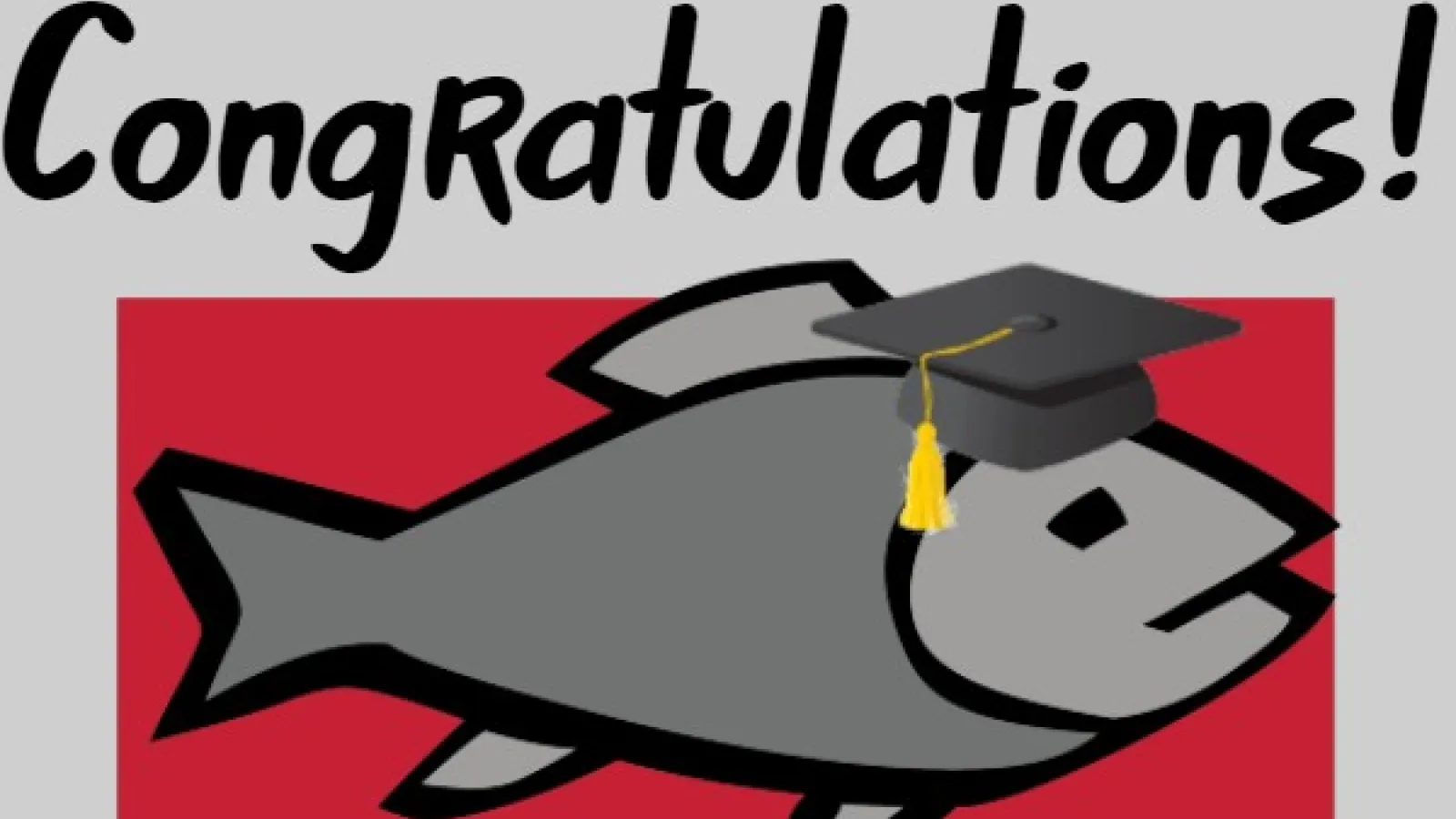 AEL Logo with Mortarboard, text "Congratulations!"