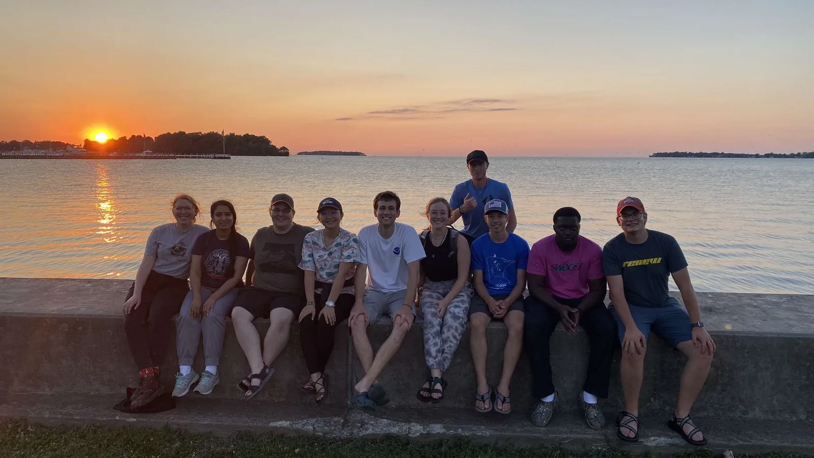 Sunset group photo