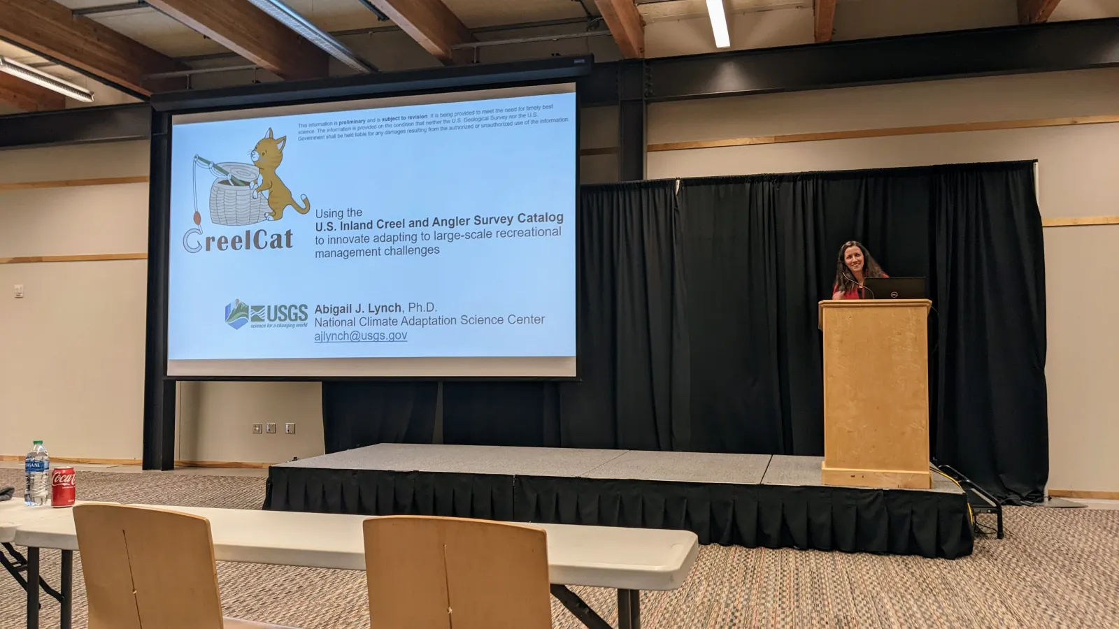 Keynote speaker, Abby Lynch, presenting