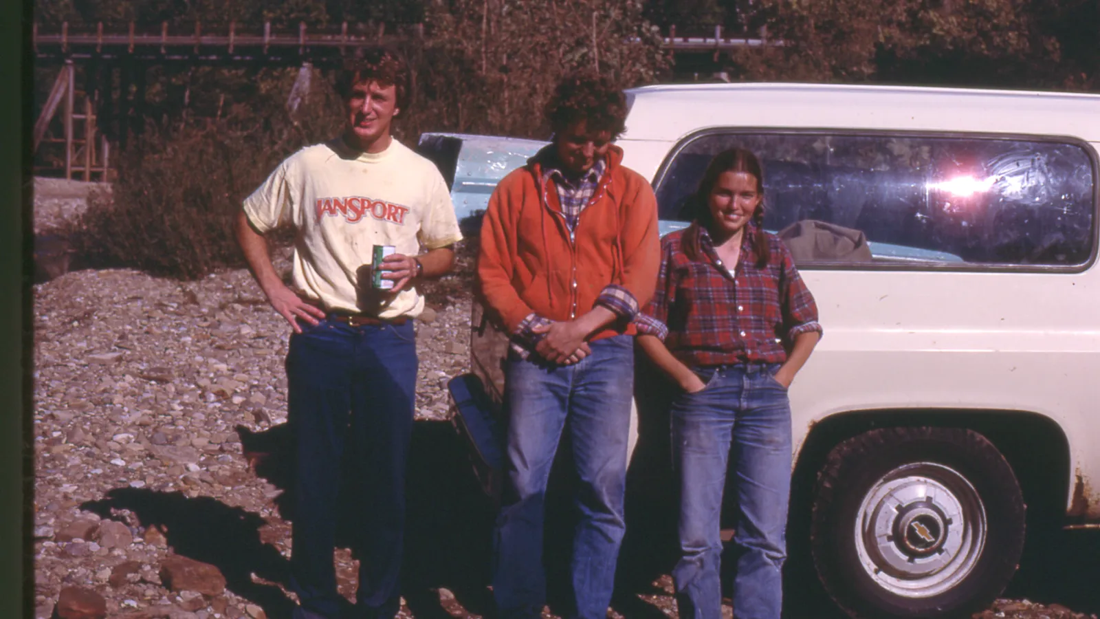 Libby in grad school, getting ready for field work