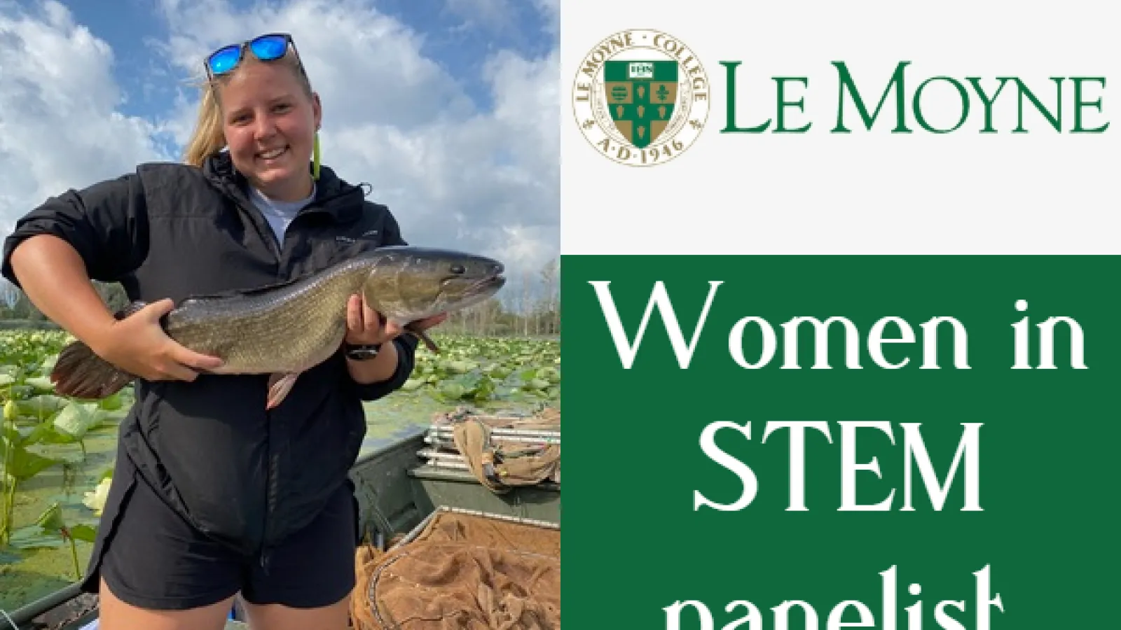Kylee Wilson, Le Moyne College Logo, Women in STEM panelist