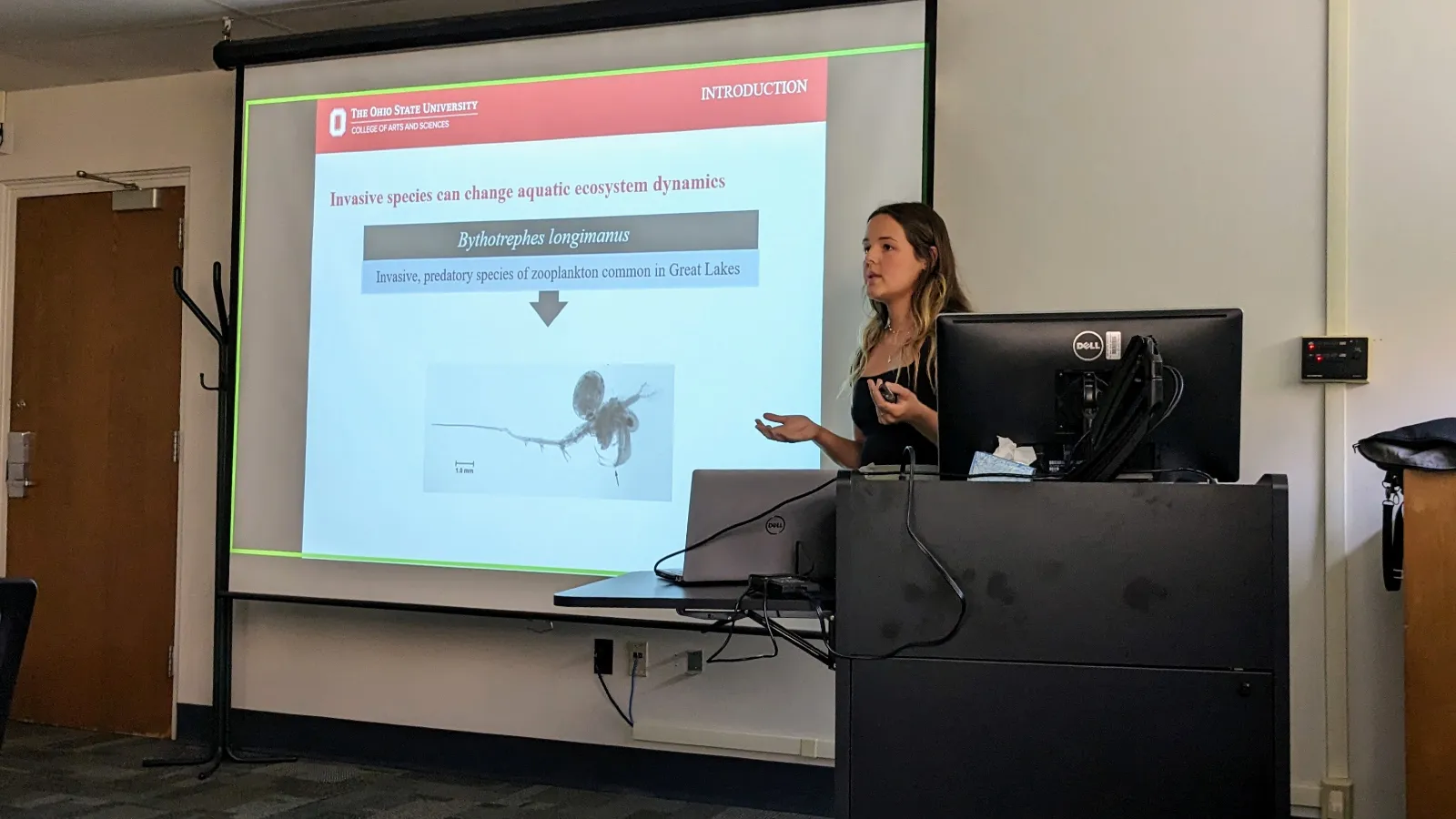 Olivia Houpt presenting