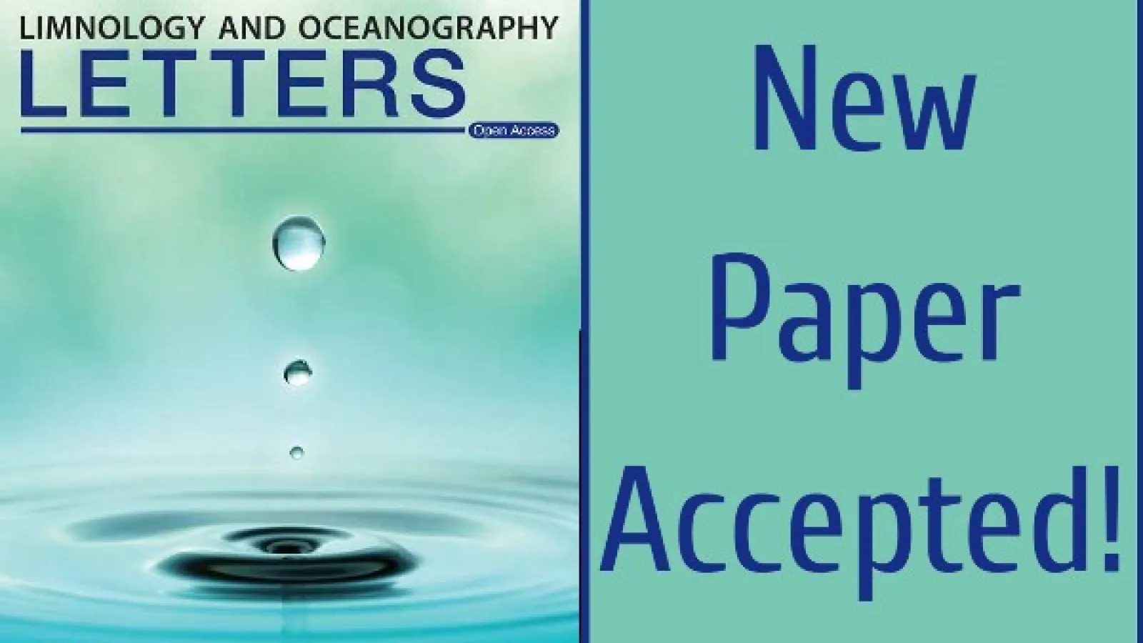 L&O letters cover, text: New Paper Accepted!