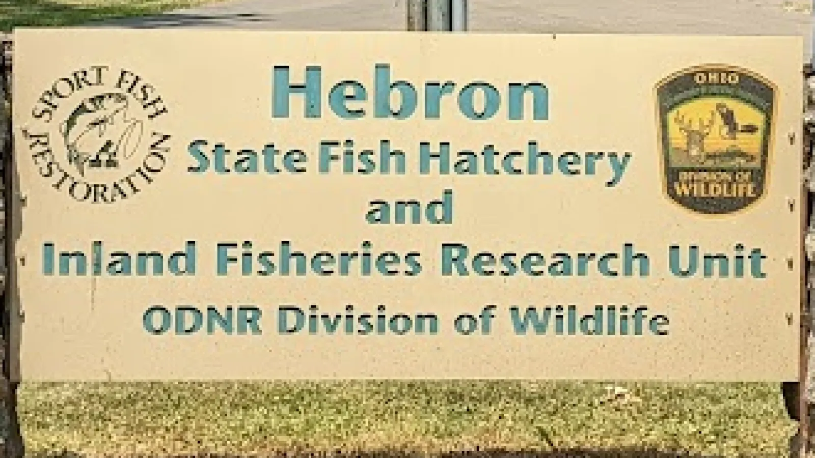 Hebron State Fish Hatchery Sign