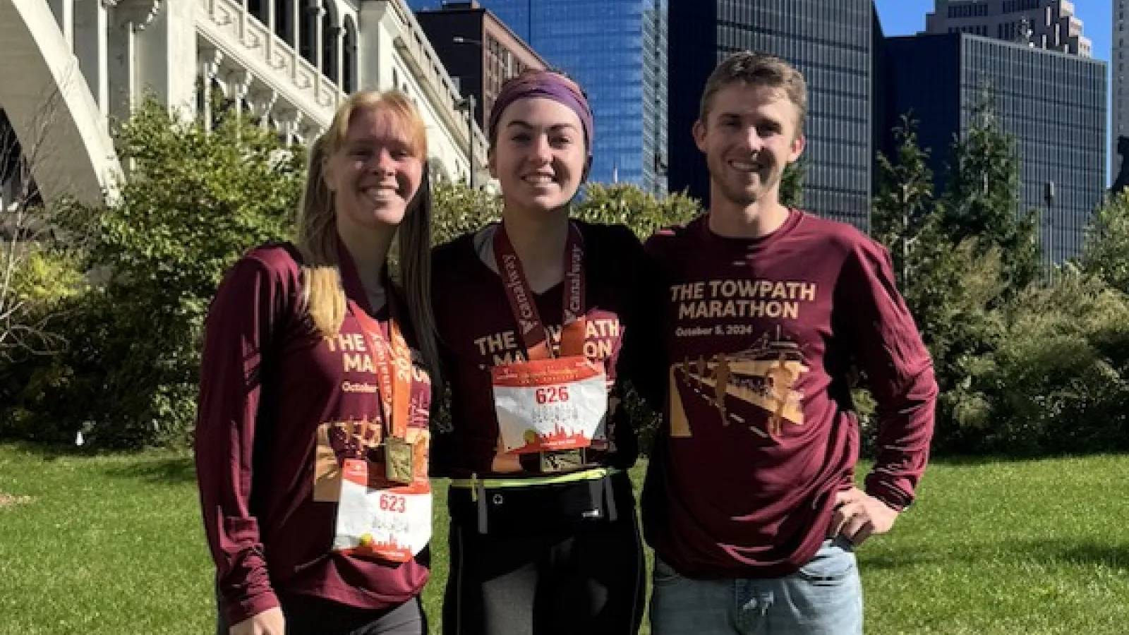 Group photo of Megan Herbruck, Meredith Bennett, and Justin Furby