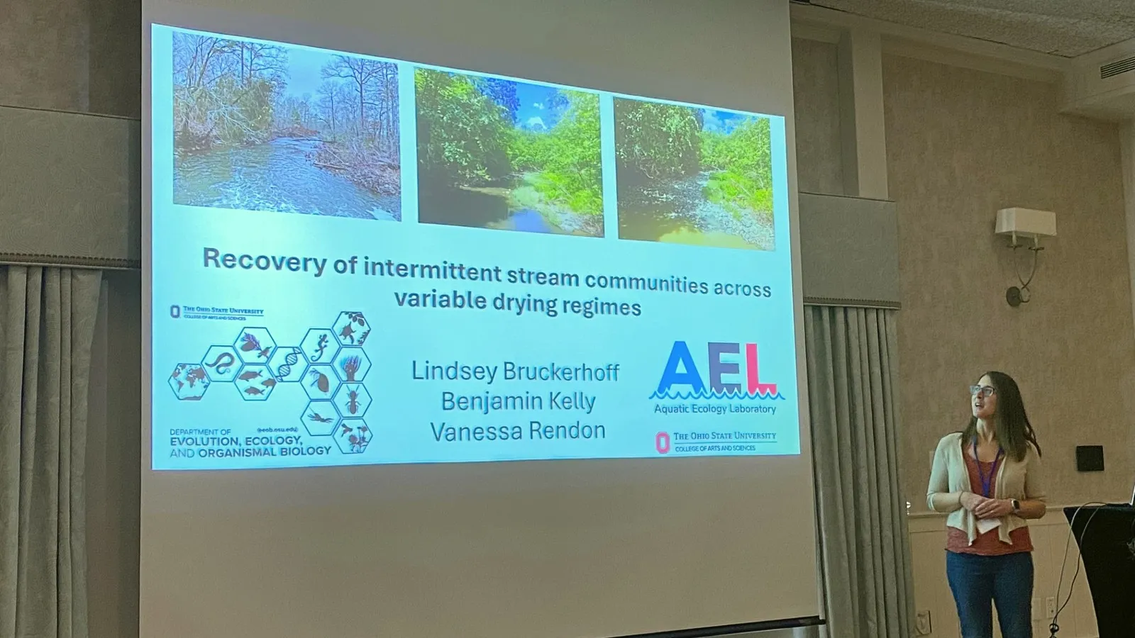 Lindsey Bruckerhoff presenting