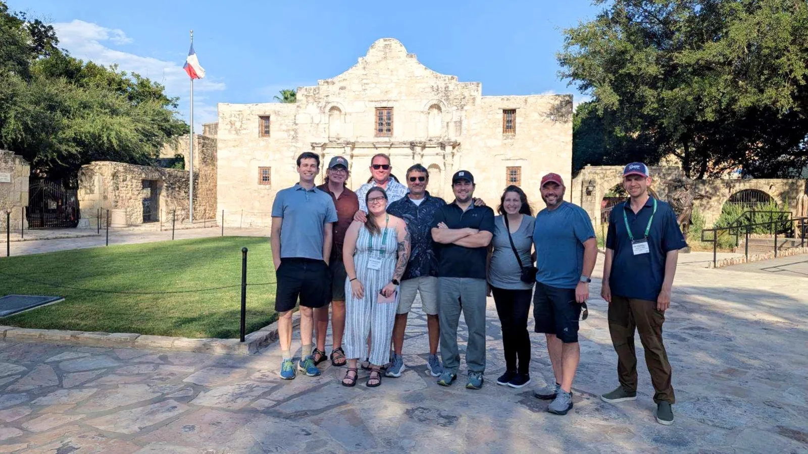 AELers and DOW colleagues at the Alamo