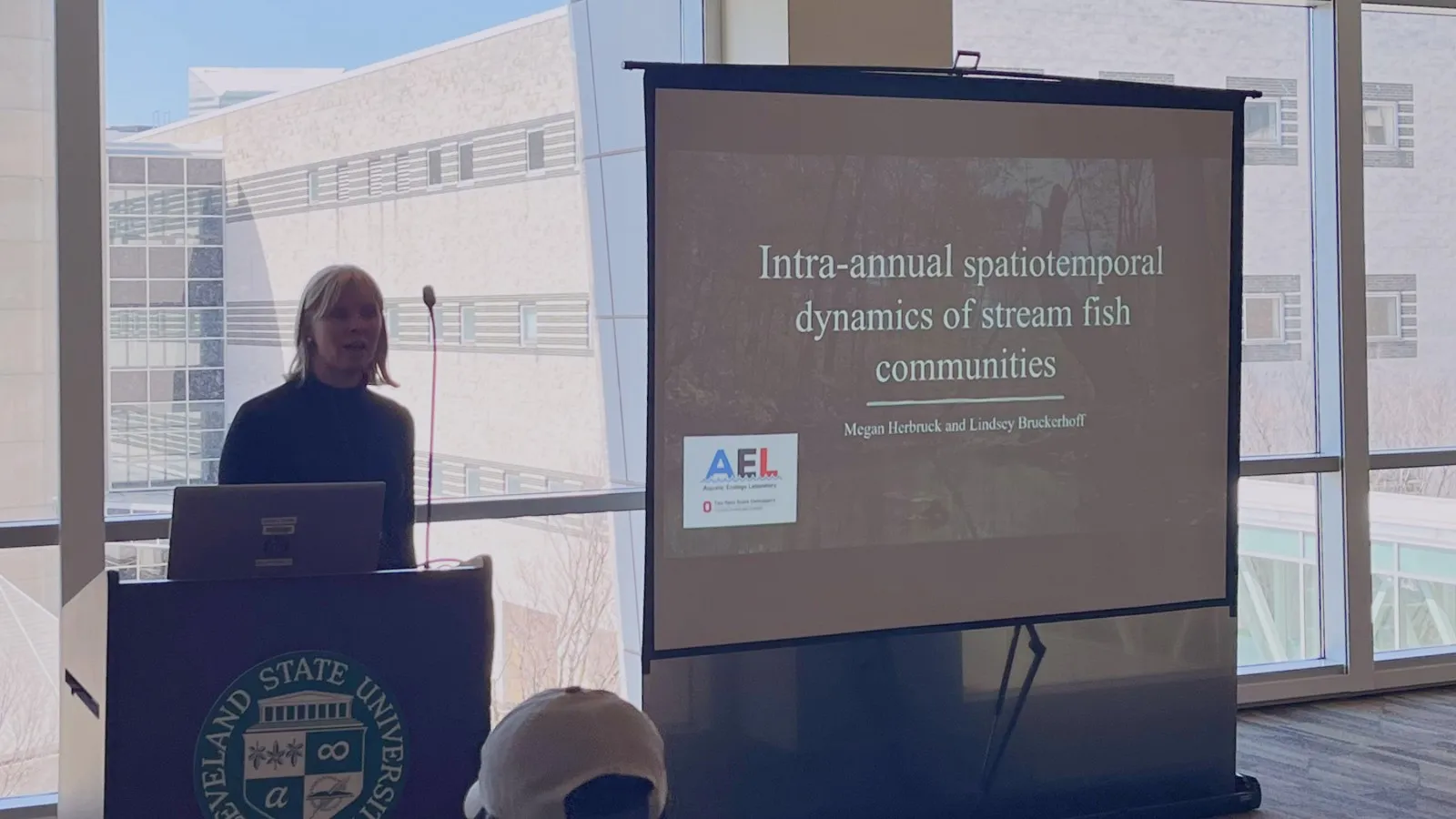 Megan Herbruck presenting