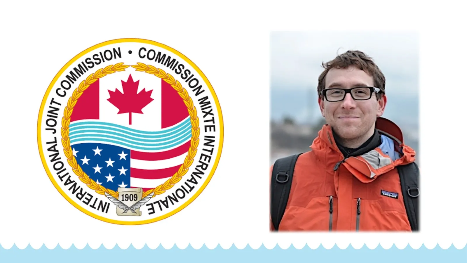 International Joint Commission Logo and Headshot of Jim Hood
