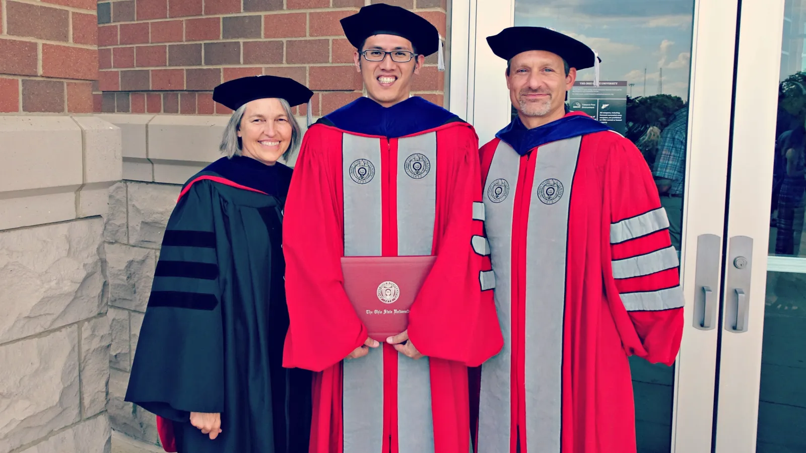 Chen, Ludsin, and Marschall at graduation