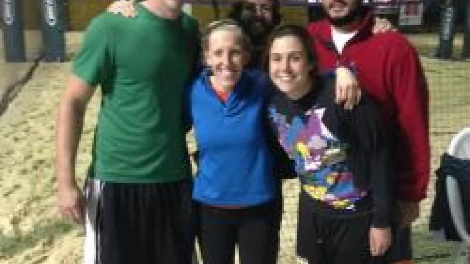 Bottom feeders volleyball team at the volleyball court