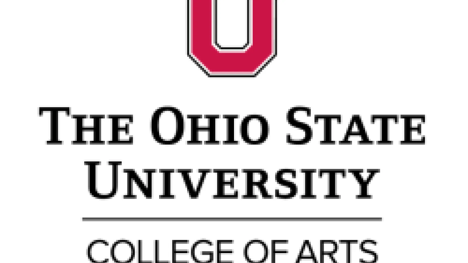 The Ohio State University College of Arts and Sciences Logo with Block-O above