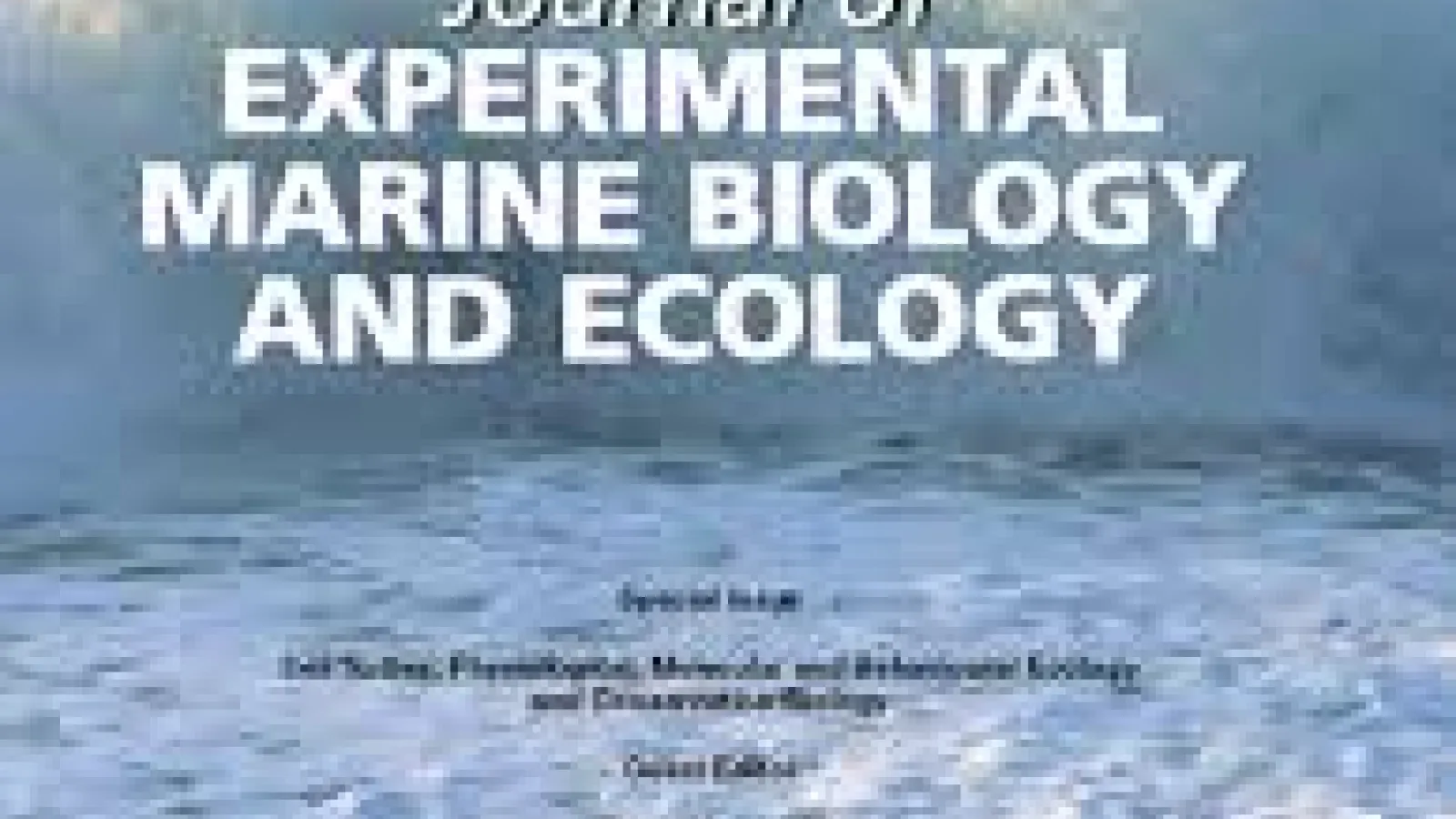 Journal of Experimental Marine Biology and Ecology Cover