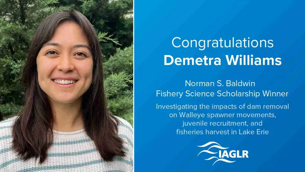 Demetra Williams headshot next to award text