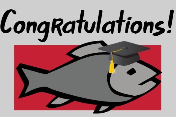 AEL Logo with Mortarboard, text "Congratulations!"