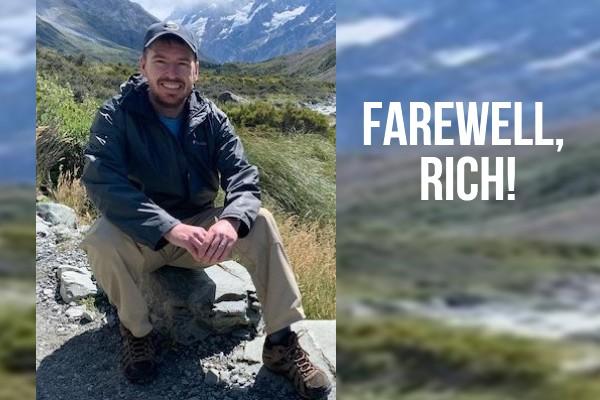 photo of Rich Budnik with "farewell, rich!" text