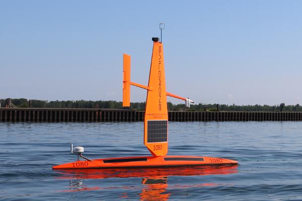 Saildrone Explorer deployed in water