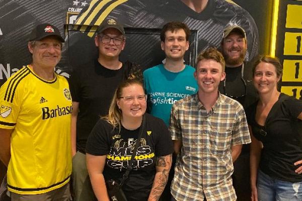Group photo of AELers at the Crew Game