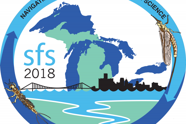 Society for freshwater science 2018 in Detroit, Michigan logo