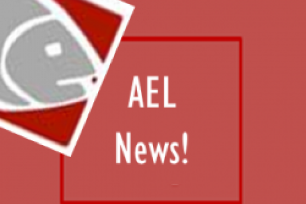 AEL logo with "AEL news!" in text on a red background