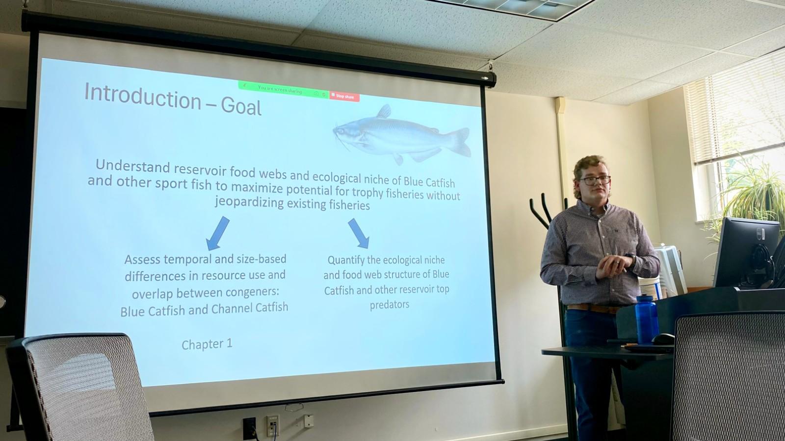 Jacob Bentley presenting