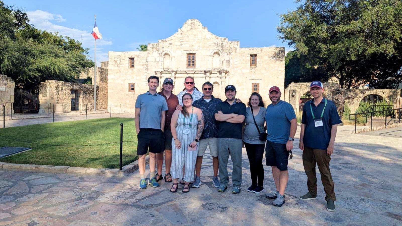 AELers and DOW colleagues at the Alamo