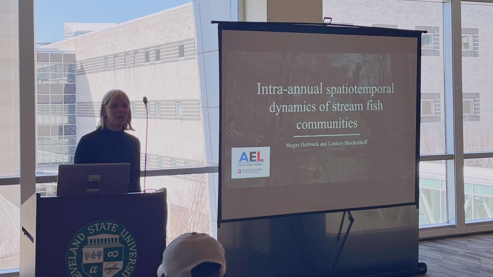 Megan Herbruck presenting